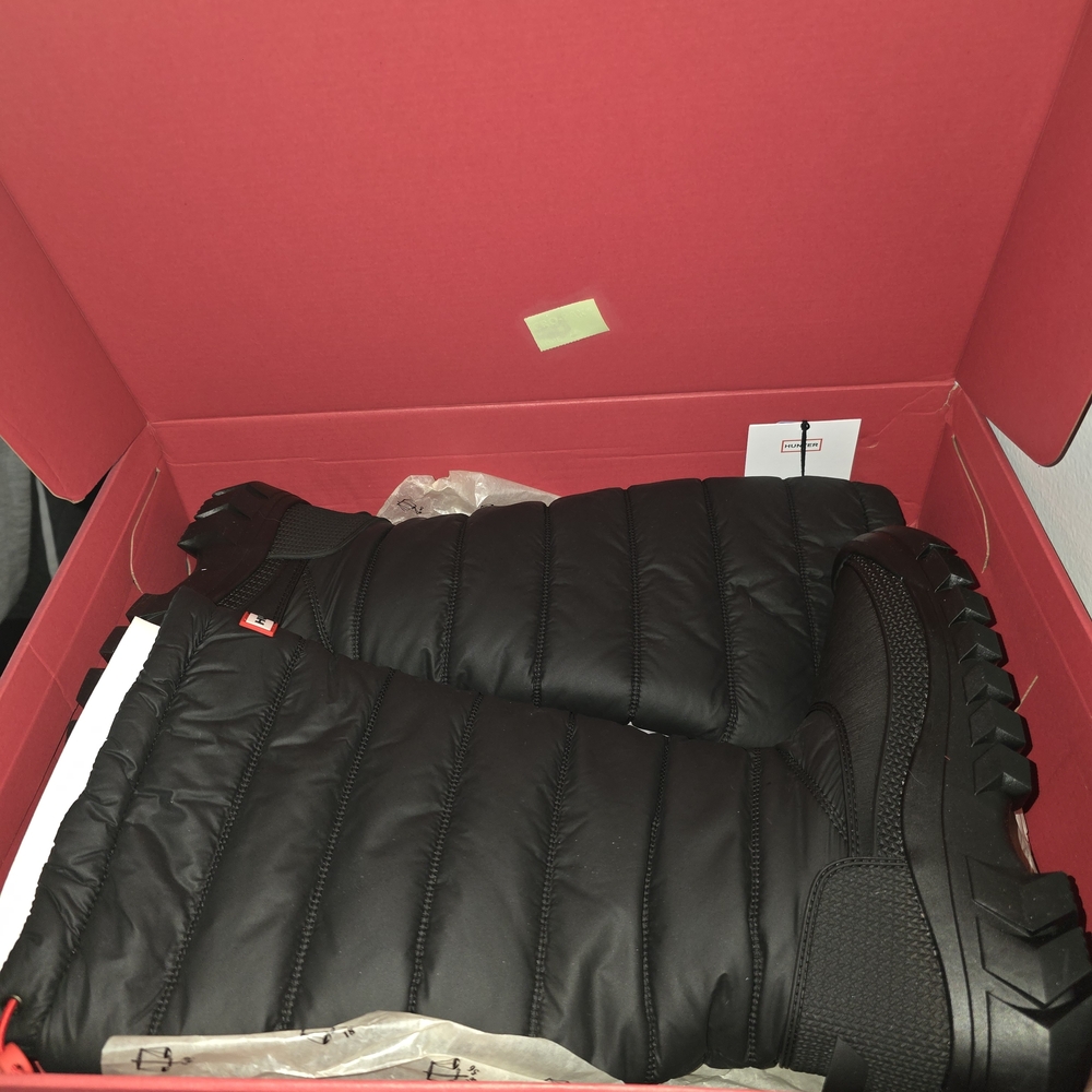 Hunter Black Intrepid Tall Snow Boots